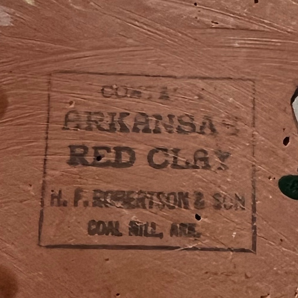 Vintage Arkansas Red Clay Fruit Wall Plaque Pear Apple Strawberries kitschy - Picture 12 of 12